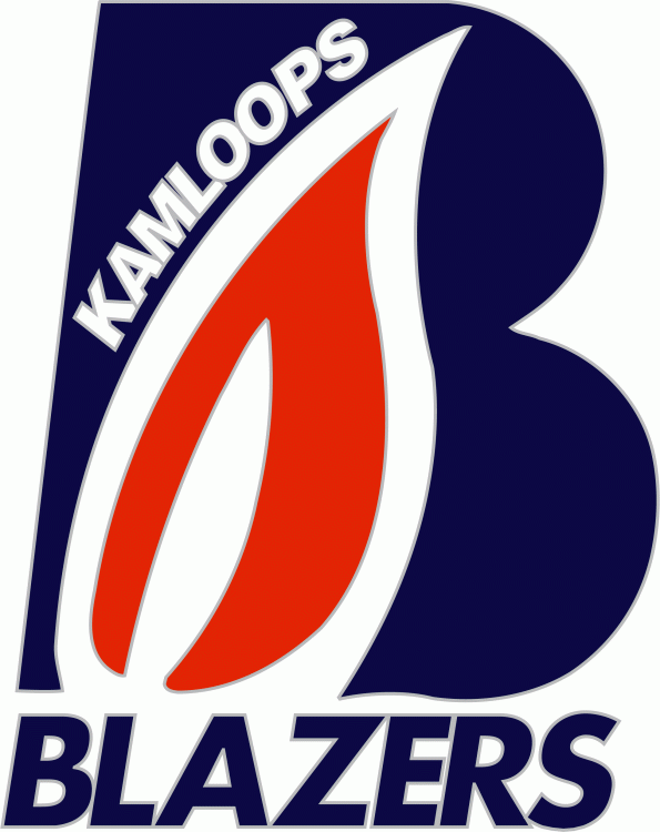 kamloops blazers 2005-pres primary logo iron on heat transfer...
